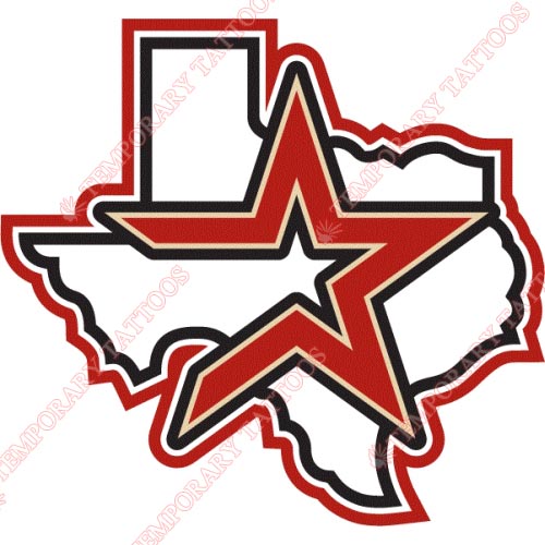 Houston Astros Customize Temporary Tattoos Stickers NO.1592